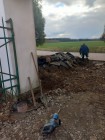 Zámková dlažba na hřbitově - Leština
