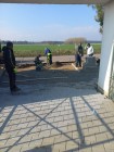 Zámková dlažba na hřbitově - Leština