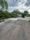Výstavba zámkové dlažby a pergoly u Obecního domu
